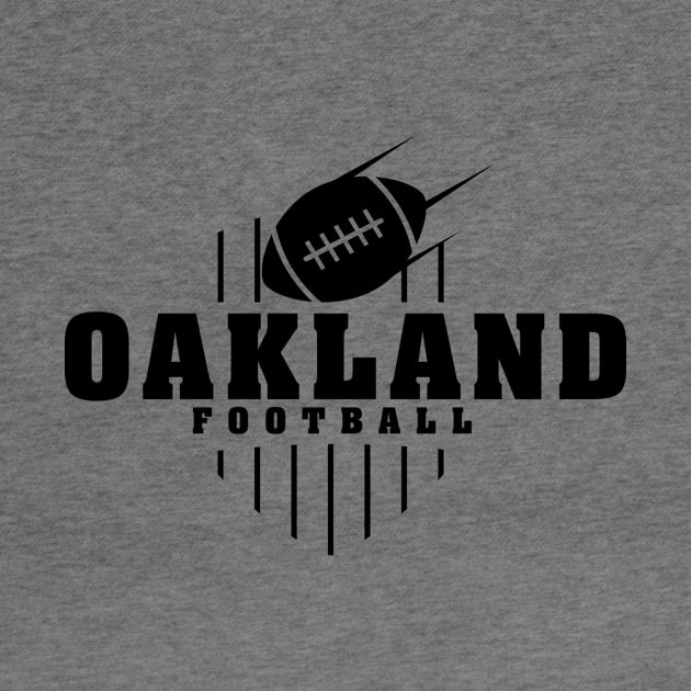 Oakland Football Team Color by Toogoo